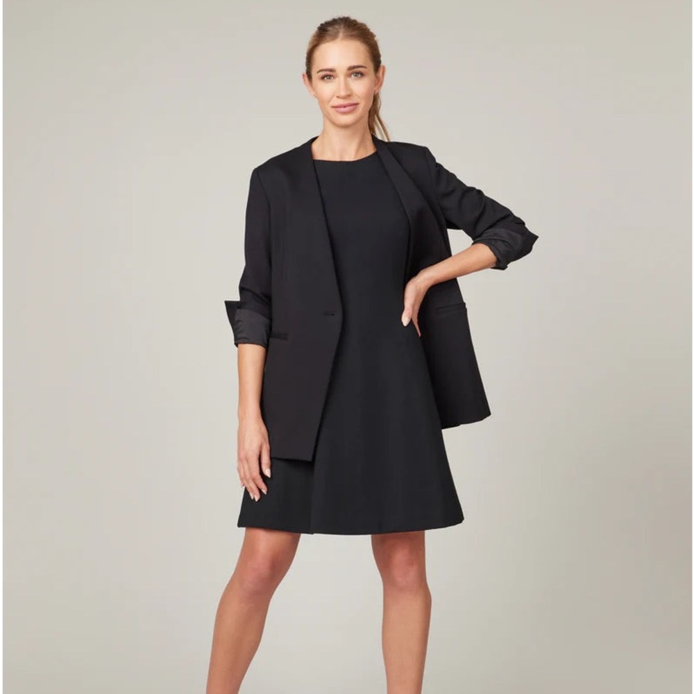 SPANX Black Open-Front Blazer